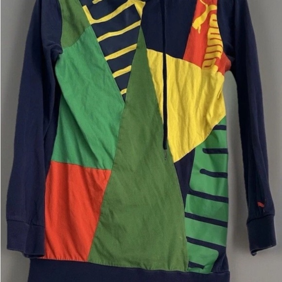 Puma Multicolor Graphic Hoodie rare find. 17”ptp - Picture 1 of 4